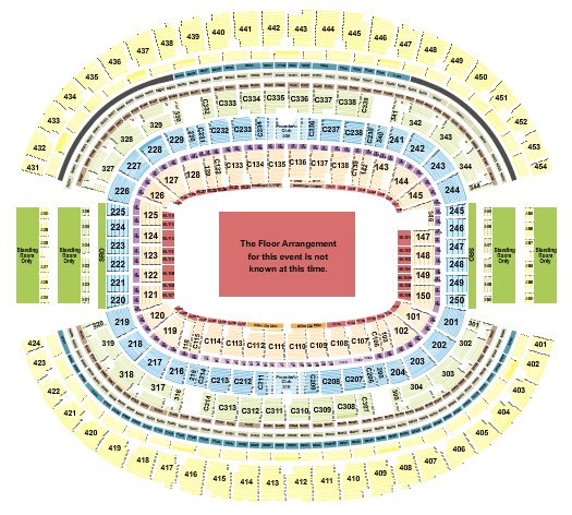 AT&T Stadium Stadium Series Seating Chart